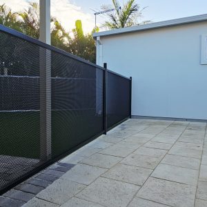 perforated pool fence